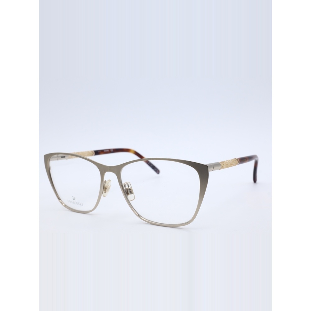 Swarovski SW5212 033 Matte Gold Tortoise Metal Eyeglasses Frames 55-15-140